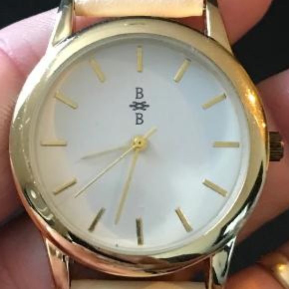 BB Gold-Tone & Cream Colored Watch - Picture 6 of 6